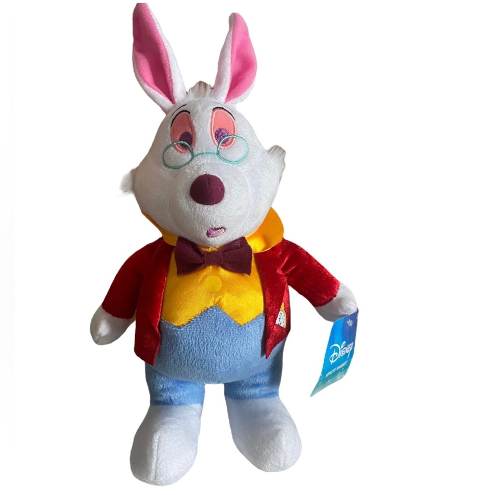 Disney Alice in Wonderland White Rabbit Plush 10”
